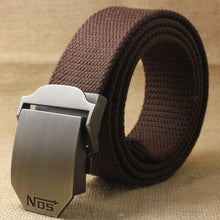 Load image into Gallery viewer, Best YBT Unisex tactical belt Top quality 4 mm thick 3.8 cm wide casual canvas belt Outdoor Alloy Automatic buckle men Belt