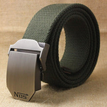 Load image into Gallery viewer, Best YBT Unisex tactical belt Top quality 4 mm thick 3.8 cm wide casual canvas belt Outdoor Alloy Automatic buckle men Belt