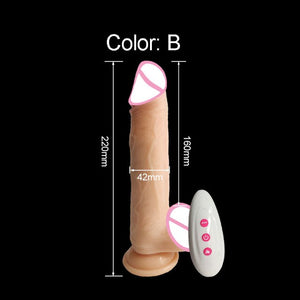 Big dildo sex toys for adult penis vibrator telescopic heating sex machine silicone dildos remote control vibrators for women