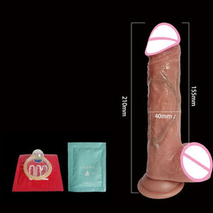 Big strap on dildo realistic penis with suction cup soft skin feels dildos sex toys for women no vibrator female masturbation