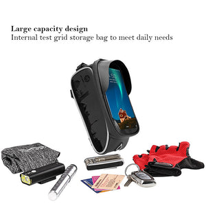 Bike Bag Front Phone Bicycle Bag For Bicycle Tube Waterproof Touch Screen Saddle Package For 5.8 /6 Bike Accessories