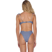 Load image into Gallery viewer, Bikini Plus Size Women&#39;s Swimwear Swimsuit Sports Grid Printing Thin Sling High Waist Sexy U Neckline