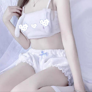 Black Pink White Japanese Kawaii Lingerie Sexy Cute Lovely Bunny Girl Anime Cospaly Erotic Role Play Christmas Outfits for Women