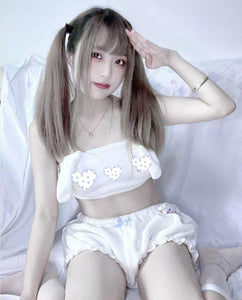 Black Pink White Japanese Kawaii Lingerie Sexy Cute Lovely Bunny Girl Anime Cospaly Erotic Role Play Christmas Outfits for Women