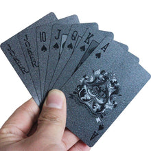 Load image into Gallery viewer, Black Poker Cards 3D-Printing Diamond Porker Deck Waterproof Plastic PVC Casino Playing Cards 87*57mm