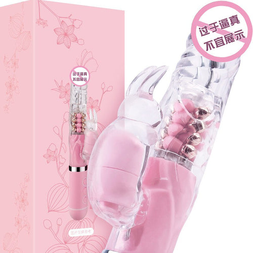 Blissful Yue Rabbit Youth Bead Rotating Stick AV Women's Masturbation Massage Vibrator Charging Simulation Adult Products 18
