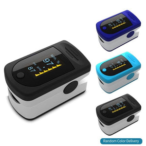 Blood Oxygen Finger Pulse Digital Fingertip Oximeter Oxygen Saturation Meter Finger Monitor Portable Oximetro (No Battery)