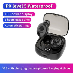 Bluetooth Earphone Wireless headphone Sport Earpiece Mini Headset Stereo Sound  In Ear IPX5 Waterproof tws 5.0   power display