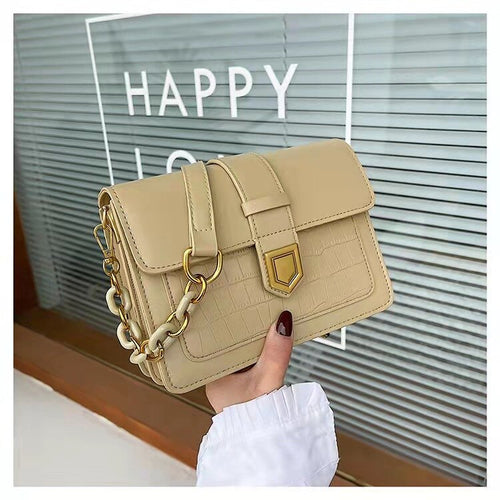 Bolsa com aba pequena em couro, com estampa de pedra, bolsa de ombro crossbody feminina, moda feminina 2022, bolsas de mão e bol