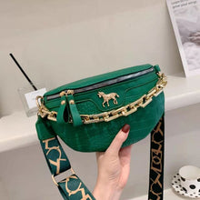 Load image into Gallery viewer, Bolsa de cintura pequena de couro pu, pochete feminina 2021, cinto de viagem