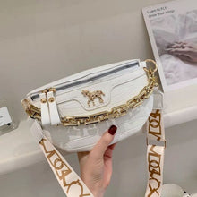 Load image into Gallery viewer, Bolsa de cintura pequena de couro pu, pochete feminina 2021, cinto de viagem