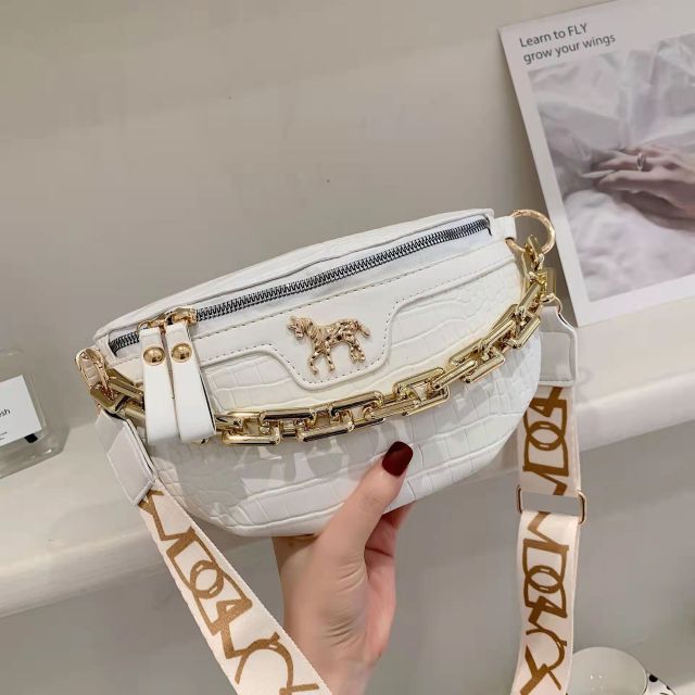 Bolsa de cintura pequena de couro pu, pochete feminina 2021, cinto de viagem