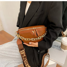 Load image into Gallery viewer, Bolsa de cintura pequena de couro pu, pochete feminina 2021, cinto de viagem