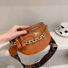 Load image into Gallery viewer, Bolsa de cintura pequena de couro pu, pochete feminina 2021, cinto de viagem