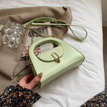 Load image into Gallery viewer, Bolsa de mão de luxo com alça curta, em couro pu, cor sólida, para mulheres, shopper de tendências,  bolsa de ombro mensage