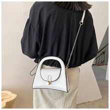 Load image into Gallery viewer, Bolsa de mão de luxo com alça curta, em couro pu, cor sólida, para mulheres, shopper de tendências,  bolsa de ombro mensage