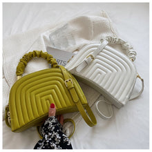 Load image into Gallery viewer, Bolsa de ombro pequena de couro pu feminina, bolsa crossbody com alça curta de ombro marca estilosa para mulheres 2021, bolsa de