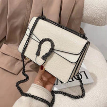 Load image into Gallery viewer, Bolso de hombro con cadena para mujer, bandolera de moda para chicas, informal, sencillo, con personalidad, cuadrado pequeño, 20