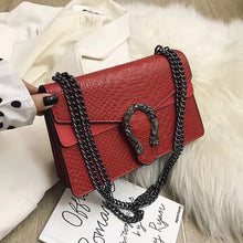 Load image into Gallery viewer, Bolso de hombro con cadena para mujer, bandolera de moda para chicas, informal, sencillo, con personalidad, cuadrado pequeño, 20