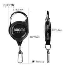 Load image into Gallery viewer, Booms Fishing RG1 Fly Fishing Retractor Tools Extractor Keeper Retractable Key Chain Reel Badge Holder Tackle Boxes Accessories