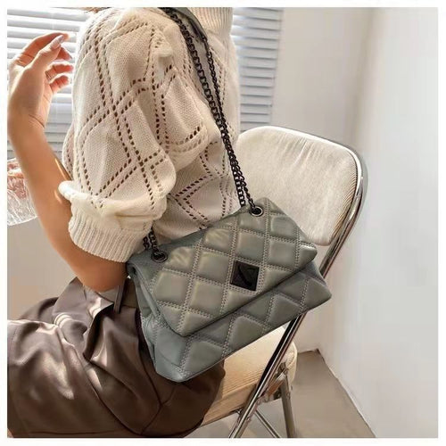 Bordado fio pequeno couro do plutônio crossbody sacos para mulher 2021 hit feminina luxo marca trending corrente bolsas de ombro