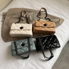 Load image into Gallery viewer, Bordado fio pequeno couro do plutônio crossbody sacos para mulher 2021 hit feminina luxo marca trending corrente bolsas de ombro
