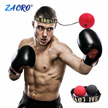 Load image into Gallery viewer, Boxing Reflex Speed Punch Ball MMA Sanda Boxer Raising Reaction Force Hand Eye Training Set Stress Gym Boxing Muay Thai Exercise