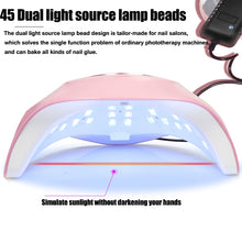 Load image into Gallery viewer, Brand New 180W UV Lamp Nail Dryer Pro UV LED Gel Nail Lamp Fast Curing Gel Polish Ice Lamp for Nail Manicure Machine