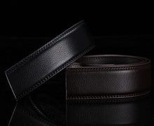 Load image into Gallery viewer, Brand No Buckle 3.5cm Wide Genuine Leather Automatic Belt Body Strap Without Buckle Belts Men Good Quality Male Belts