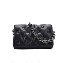Load image into Gallery viewer, Branded Women&#39;s Shoulder Bags 2020 Denim Quality Thick Metal Chain Shoulder Purses And Handbag Women Clutch Bags Ladies Hobo Bag