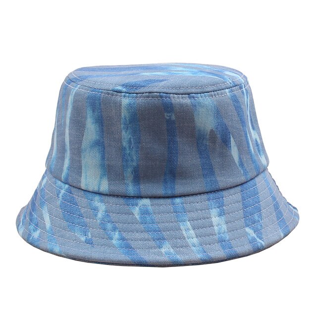 Bucket Hat Multicolor Stripes Pattern Hat Sunscreen Adjustable Packable Wide Brim Cap Fisherman Beach Travel Fashion Outdoor Cap