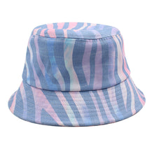Load image into Gallery viewer, Bucket Hat Multicolor Stripes Pattern Hat Sunscreen Adjustable Packable Wide Brim Cap Fisherman Beach Travel Fashion Outdoor Cap