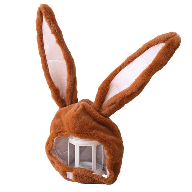 Bunny Ears Hat  Bunny Hood Halloween Party Cosplay Women Girls Long Cap Plush Rabbit Ears Hat Headgear