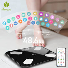 Load image into Gallery viewer, CE Certification Body Fat Scale Smart BMI Scale LED Digital Bathroom Wireless Weight Scale Balance bluetooth APP Android IOS