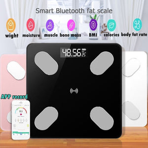 CE Certification Body Fat Scale Smart BMI Scale LED Digital Bathroom Wireless Weight Scale Balance bluetooth APP Android IOS