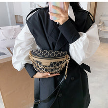 Load image into Gallery viewer, Cadeia Pequeno saco da cintura Packs Fanny 2021 das Mulheres da  Moda inverno Feminino Telefone Bolsas Senhoras Mensa
