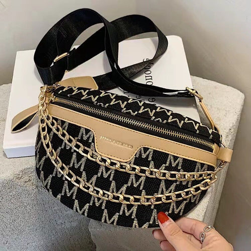 Cadeia Pequeno saco da cintura Packs Fanny 2021 das Mulheres da  Moda inverno Feminino Telefone Bolsas Senhoras Mensa