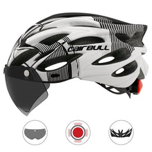 Load image into Gallery viewer, Cairbull Ultralight Cycling Helmet With Removable Visor Goggles Bike Taillight Intergrally-molded Mountain Road MTB Helmets 230g