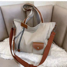 Load image into Gallery viewer, Canvas bag 2021 new trendy all-match cross-body large capacity one-shoulder special tote bag