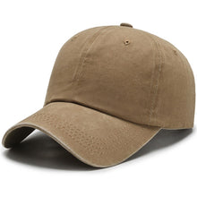 Load image into Gallery viewer, Cap Women Men Washed Cotton Baseball Cap Unisex Casual Adjustable Caps Outdoor Trucker Snapback Hats