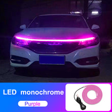 Load image into Gallery viewer, Car Hood Daytime Running Light Strip Waterproof Flexible LED Auto Decorative Atmosphere Lamp Ambient Backlight 12V Universal