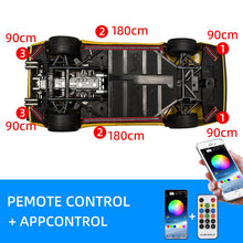 Load image into Gallery viewer, Car Underbody Streamer Ambient Light Strip Backlight Flexible Rgb App Remote LED Decorative Styling Atmosphere Neon Lamp 12v New