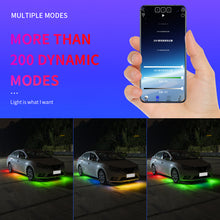 Load image into Gallery viewer, Car Underbody Streamer Ambient Light Strip Backlight Flexible Rgb App Remote LED Decorative Styling Atmosphere Neon Lamp 12v New