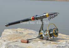 Load image into Gallery viewer, Carbon Fiber Telescopic Fishing Rod Portable Spinning Fishing Rod Pole Travel Sea Boat Rock Fishing Rod