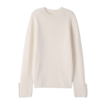 Load image into Gallery viewer, Cashmere sweater for fall winter 2021 new ladies wool knit sweater round neck straight casual round neck pullover Women sweater