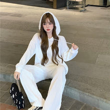 Load image into Gallery viewer, Casual Fashion Set Women&#39;s Autumn and Winter 2021 New Hoodie Wide-leg Pants Small Internet Celebrity Two-piece Suit Kio