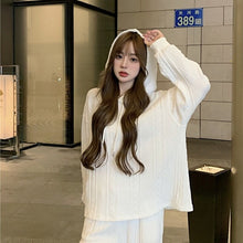 Load image into Gallery viewer, Casual Fashion Set Women&#39;s Autumn and Winter 2021 New Hoodie Wide-leg Pants Small Internet Celebrity Two-piece Suit Kio