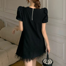 Load image into Gallery viewer, Casual Shorts Suits Temperament Niche Design Sensual Clavicle Hollow Tassel Top  + Elastic Waist Shorts With Belt Two Piece Sets