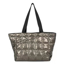 Load image into Gallery viewer, Casual para baixo algodão sacos de ombro das mulheres bolsas de designer de náilon senhoras grande capacidade espaço almofada al