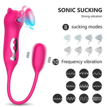 Load image into Gallery viewer, Cat Kiss Sucking Multi Frequency Vibration Egg Skipping Cat Female Masturbator Egg Skipping Sex Toys for Women Clitoral Vibrator